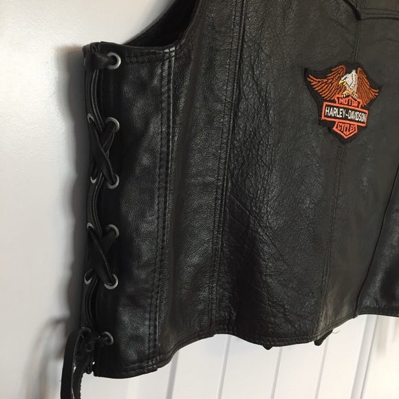 Leather Vest, size 14 - Picture 6 of 6